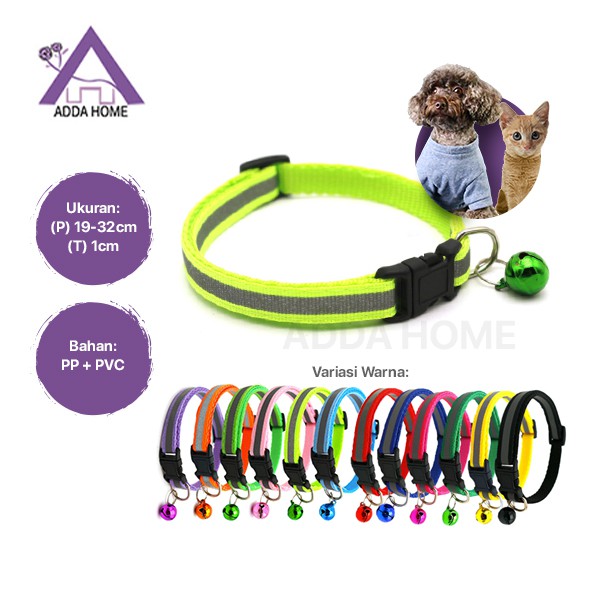 Adda Home - Kalung Tali Leher Kerincing Kucing Anjing Adjustable