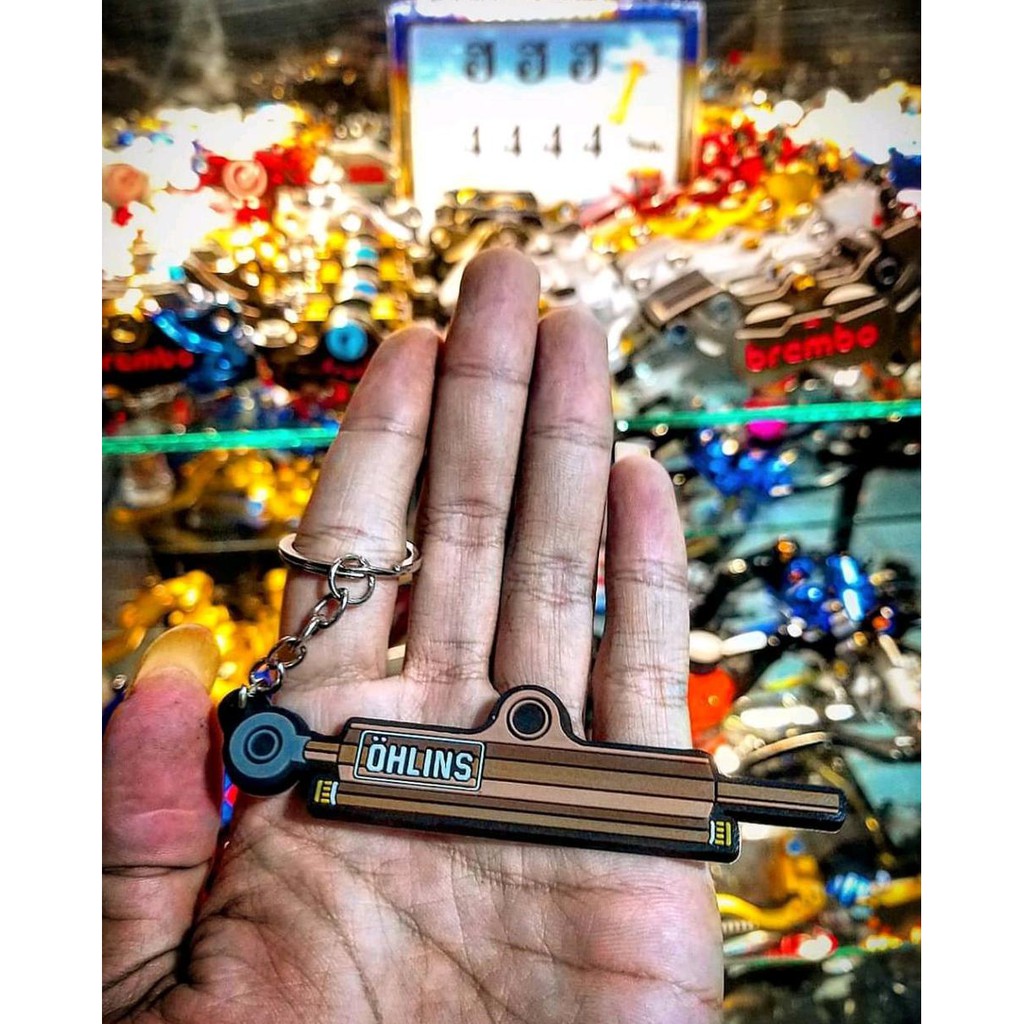TERLARIS  Keychain Gantungan Kunci Stabilizer Ohlins Magnesium Universal. TERBARU