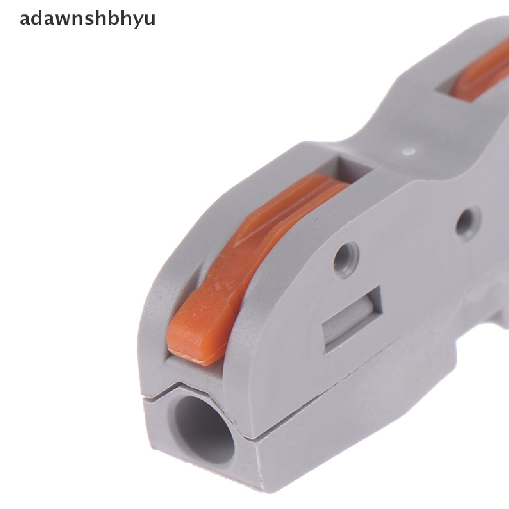 Konektor Kawat Kabel Listrik adawnshbhyu SPL-1 2arah Reusable Spring Lever Terminal Block