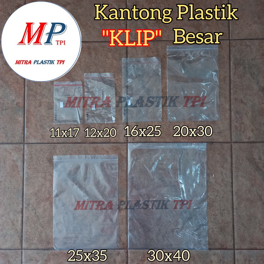 Kantong Klip Besar / Plastik Klip / Klip Obat / Klip Sambal