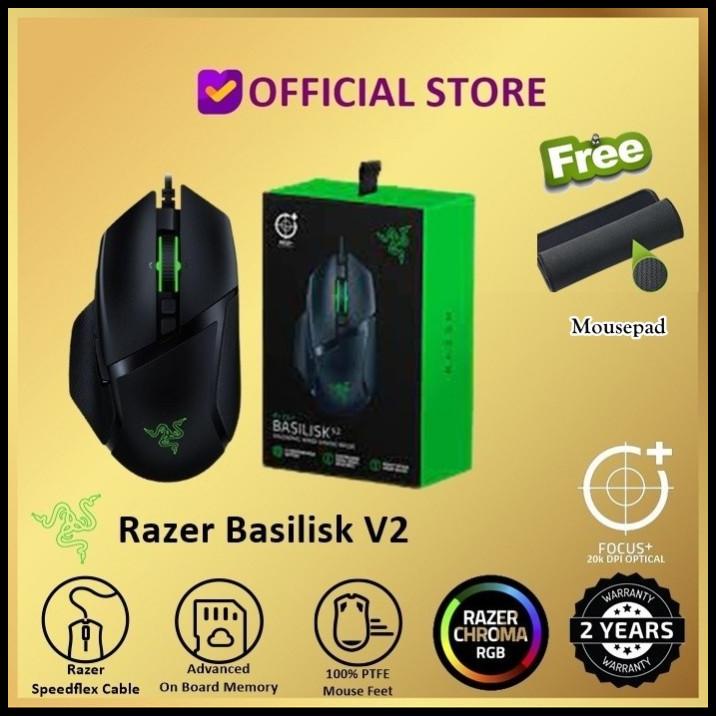 Razer Basilisk V2 Ergonomic Wired Gaming Mouse Cable Kabel Mouse Game