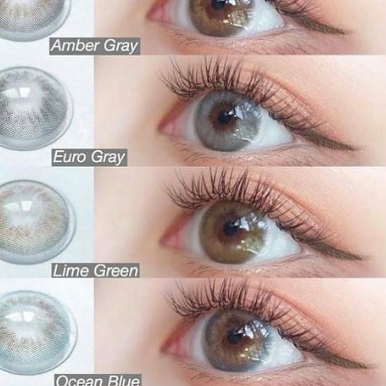 -977 ORIGINAL Softlens i-DoL Desire by Princess Idol Soft Lens Euro Gray Amber Grey Lime Green Ocean