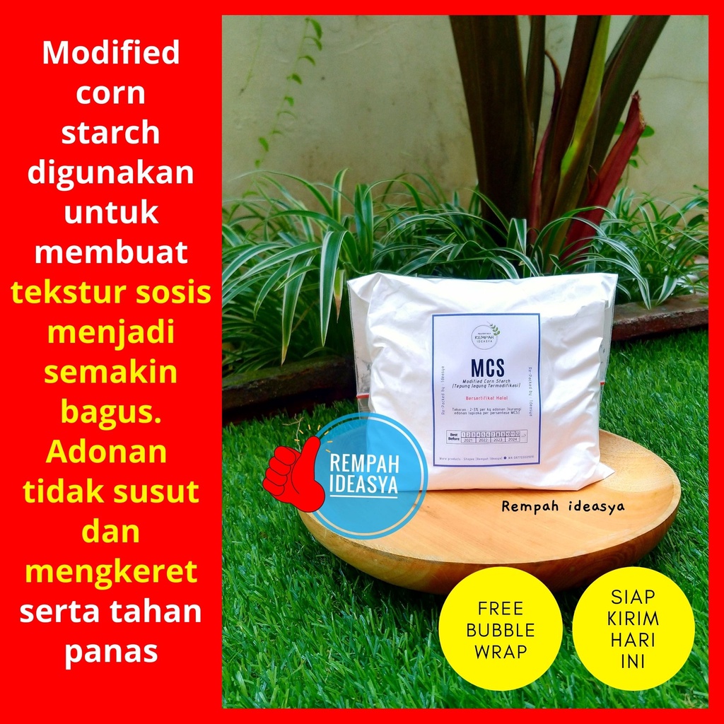 

500gr Modified Corn Starch / Tepung Tekstur Sosis Anti Susut / Tepung Jagung Modifikasi ideasya