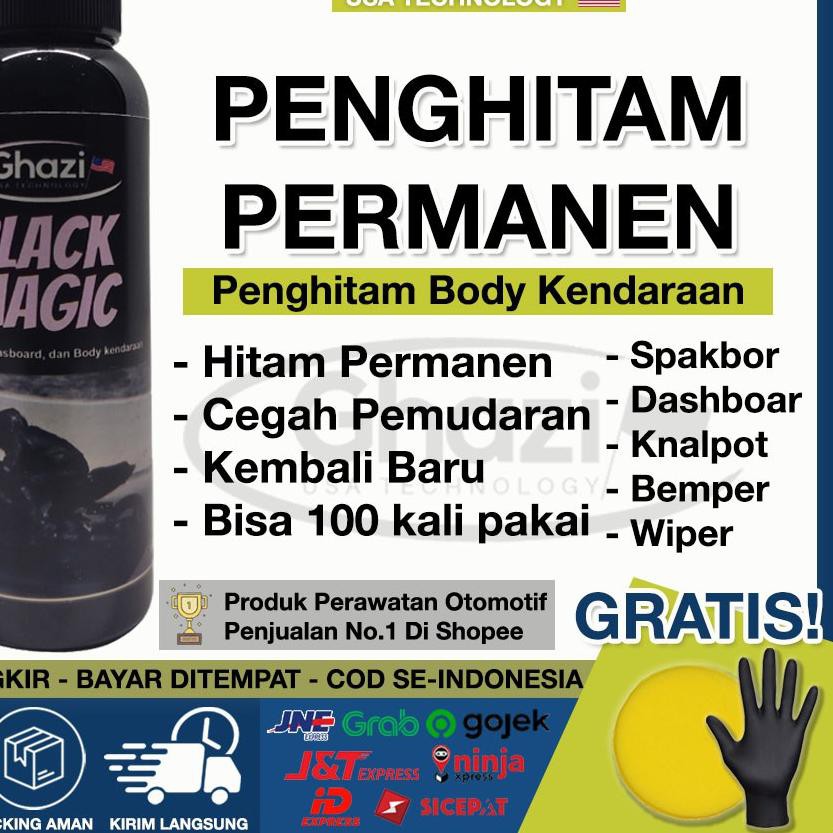 ➴ PENGHITAM BODY MOTOR PERMANEN & PENGKILAP MOTOR DASBOARD MOTOR / BODY KASAR / SPAKBOR KUSAM DLL ➭