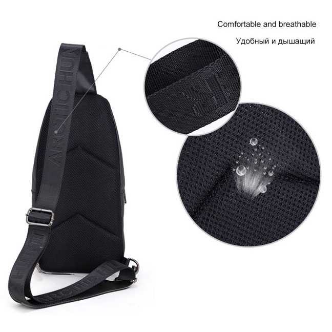 ArcticHunter Tas Selempang Crossbody Bag Oxford Cloth Waterproof