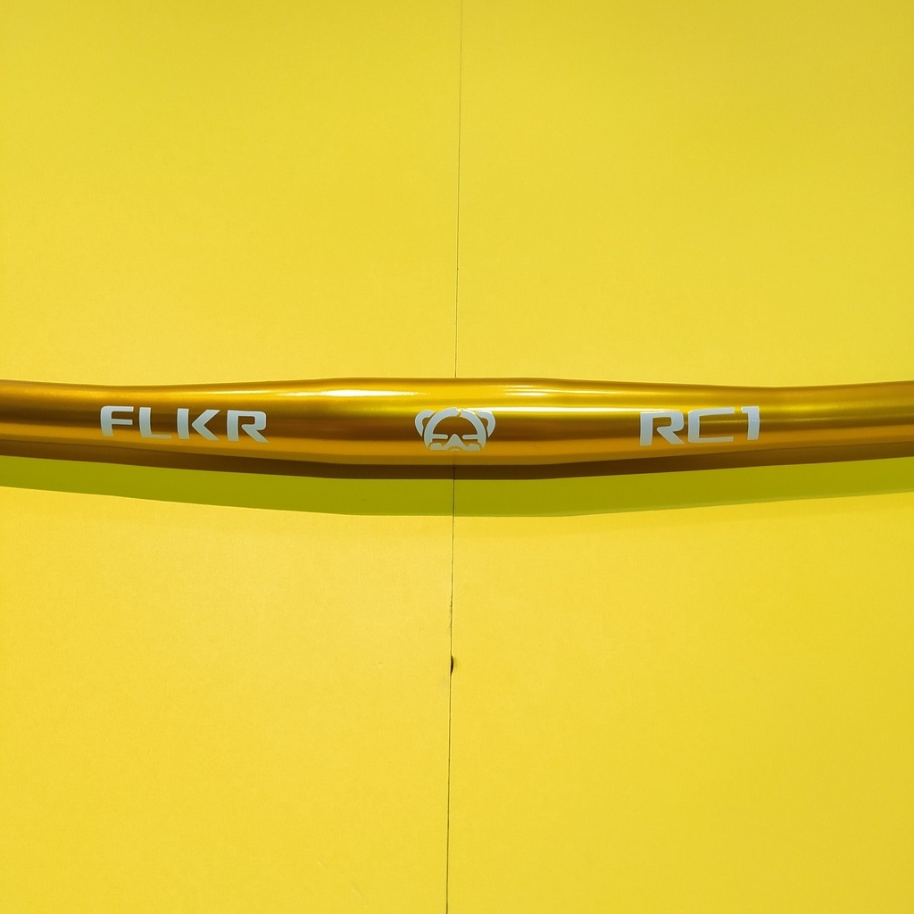 Handlebar Stang Sepeda MTB Folker FLKR RC1 Flat Gold not Strummer Tioga Ritchey Renthal