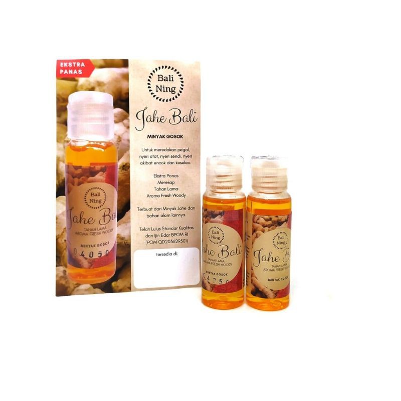 Minyak Gosok Bali Ning - Jahe Bali ( Bali Ning Oil)