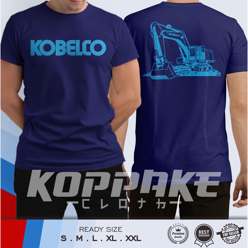 Kaos Alat Berat Excavator Kobelco Vector Baju Distro