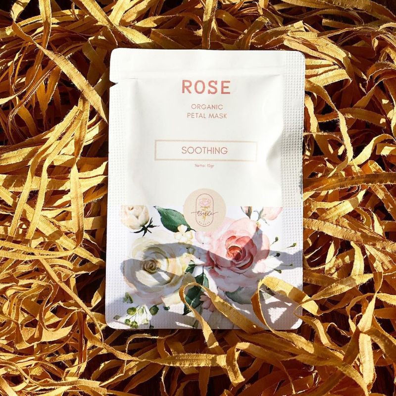 (READY + FREE GIFT) ROSE Organic Petal Mask [Soothing] by Belle Beaute