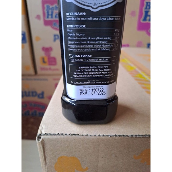 Ratu lebah madu hitam pahit plus 470gr