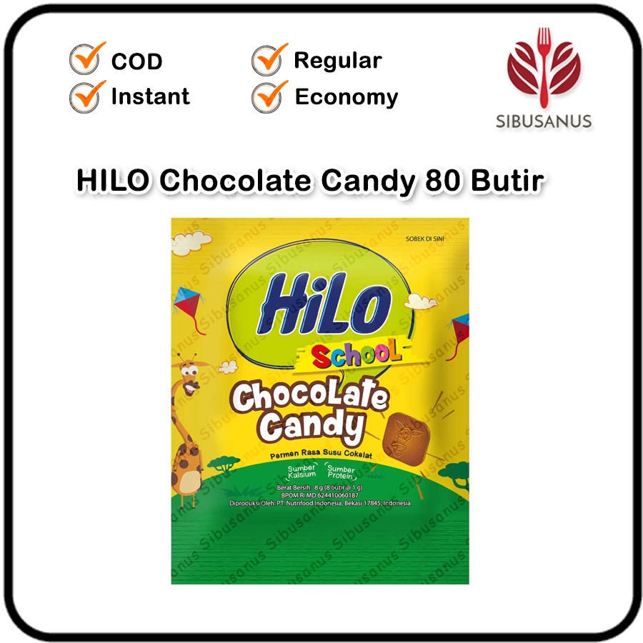 Permen Hilo School Coklat Sachet Susu Cokelat 10 Sachet Chocolate Candy