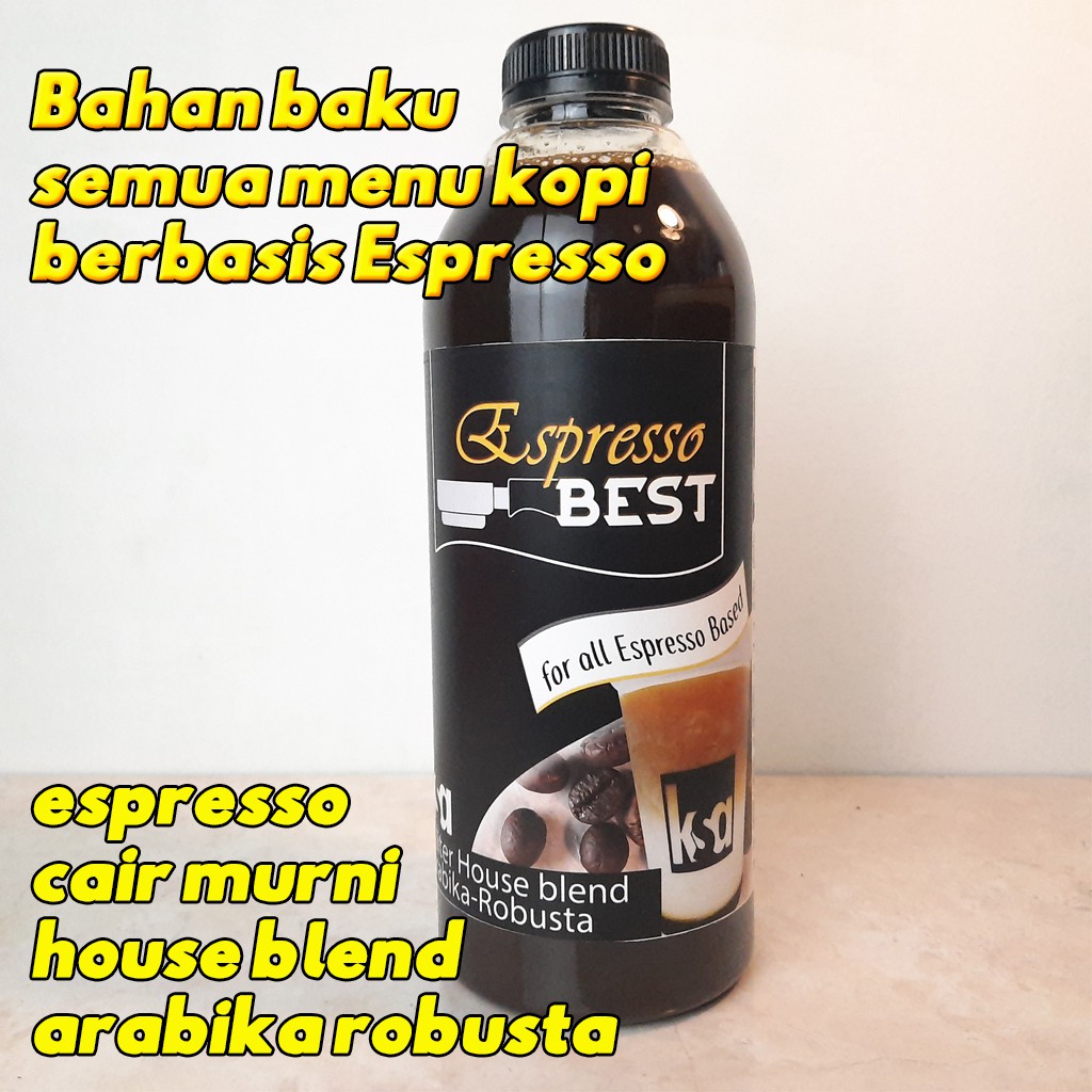 

espresso arabika-robusta house blend murni 1 liter atau 20 shot arabica-robusta houseblend espresso