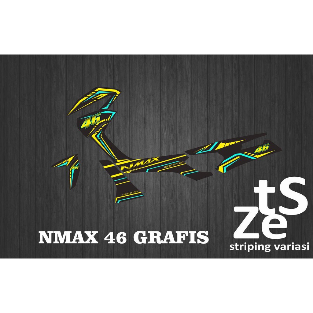 striping stiker decal Nmax VR 46 Grafis