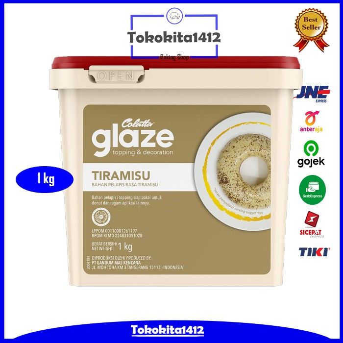 COLATTA Glaze Tiramisu Dip Topping Selai 1 kg