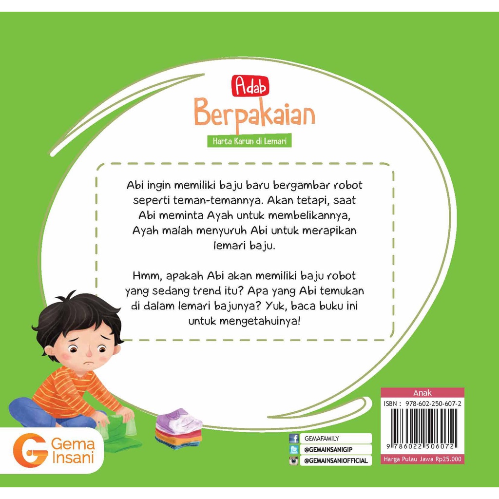 Buku Seri Adab Berpakaian - Gema Insani 100% Original