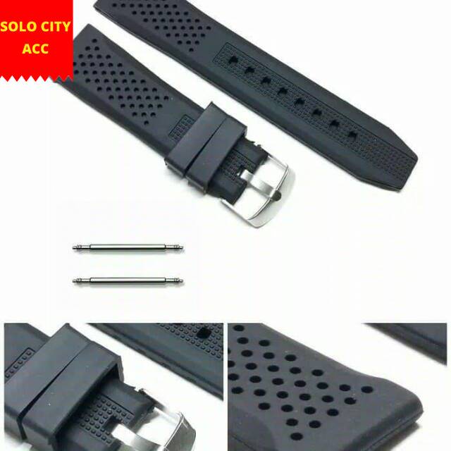 TALI JAM SEIKO CITIZEN ORIENT 22mm RUBBER STRAP TALI JAM TANGAN SEIKO 22MM