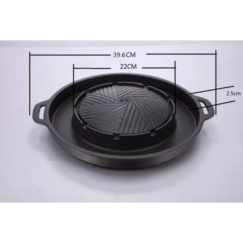 2 in 1 Panci Shabu shabu bulgogi grill pan KOREAN