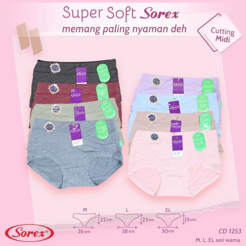 SOREX Cd Wanita Basic 1253 Super soft Original