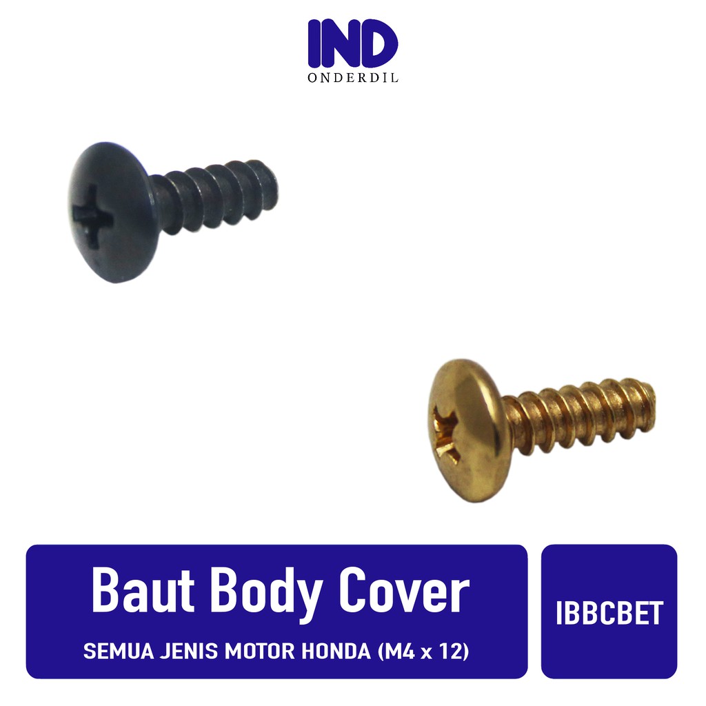 Baut-Baud Body-Bodi Cover M4-M 4-4x12-M4x12-4 x 12 Bisa Untuk Semua Jenis Motor Honda