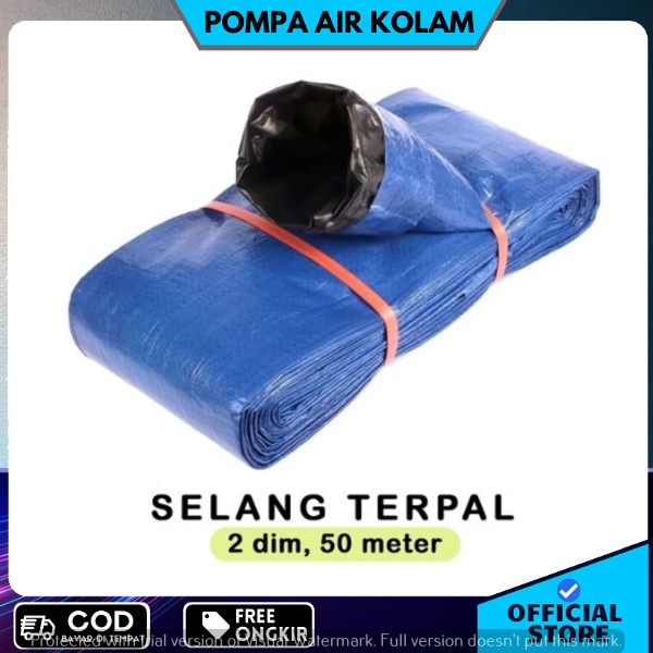 jual selang terpal 2 inch selang air pertanian 2 dim 50 meter