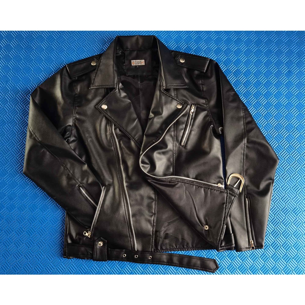 Mzaidan PREMIUM Jaket Kulit Pria Ramones The changcuters Bigsize/Size M L XL 2XL Terbaru-2