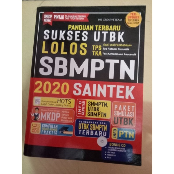 Buku Sukses UTBK Lolos SBMPTN Saintek 2021