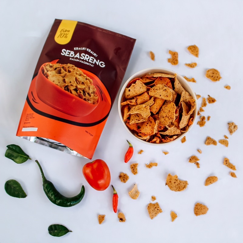 

Sebasreng 110 gram | Cemilan Pedas Snack Pedas Kerupuk Pedas Basreng Pedas Daun Jeruk Jajanan Pedas Cemilan Halal