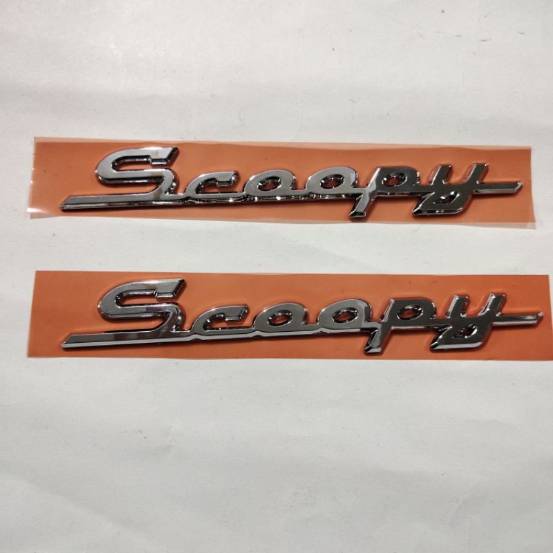 Emblem Scoopy fi crome timbul