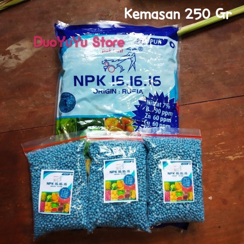 Pupuk NPK Mutiara 161616 pak tani Repack 250 Gram