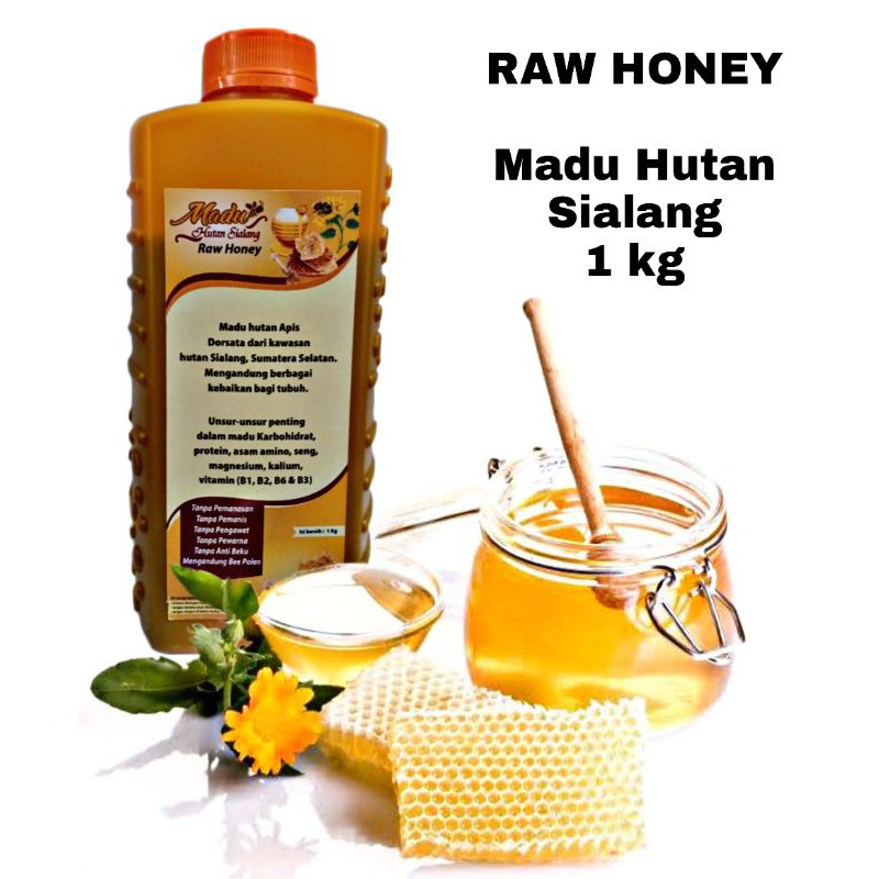 

MADU LEBAH APIS DORSATA/MADU HUTAN ORI 100%/RAW HONEY 1 KG/MADU MENTAH ASLI