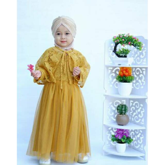 Gamis Anak Brukat Fairy Princess Busana Muslim Anak Shopee Indonesia