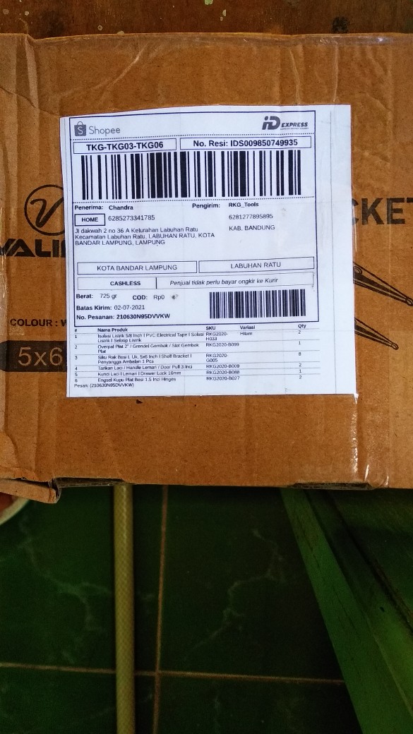 Kunci Laci L Lemari L Drawer Lock 16mm