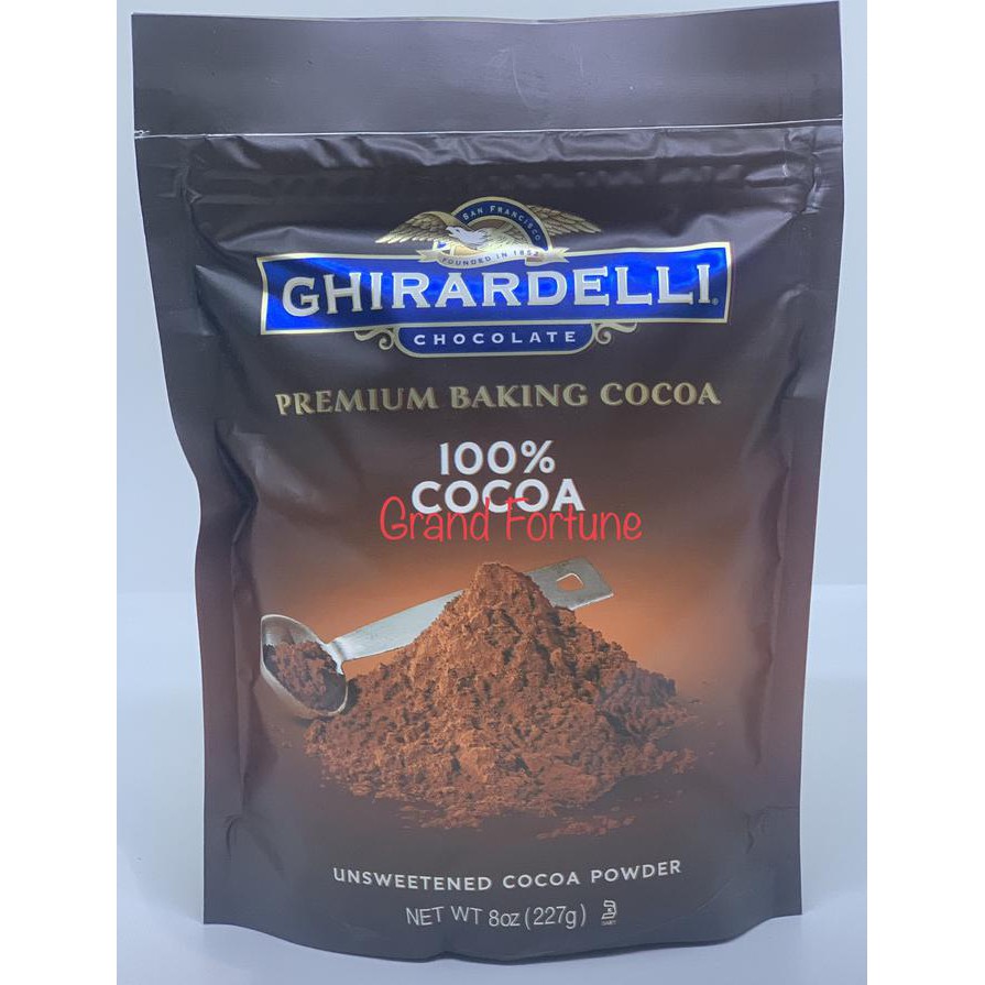 

Ghirardelli Bubuk Coklat Premium Baking Cocoa 100% Cocoa Unsweetened EKSLUSIF Kode 311