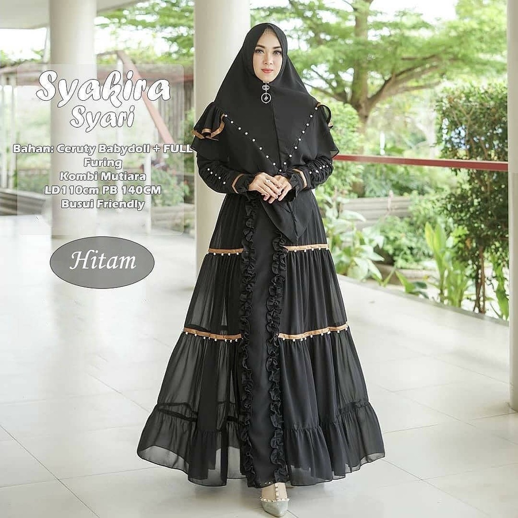 GAMIS SYARI SYAKIRA BAHAN CERUTY BABYDOLL MIX MOSSCRAPE MIX MUTIARA BUSUI GAMIS SYARI JUMBO SET KHIMAR LD 110 SYARI CERUTY BABYDOLL PREMIUM SYARI TERBARU 2023 KEKINIAN