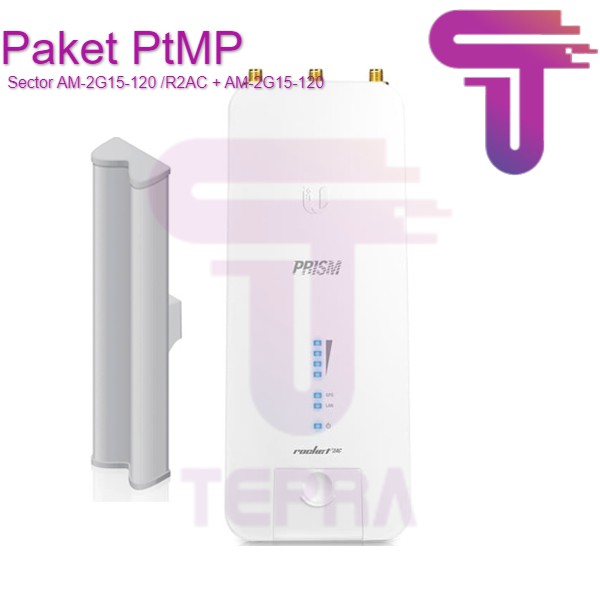 Paket PtMP Rocket 2AC Prism + Sector AM-2G15-120 /R2AC + AM-2G15-120