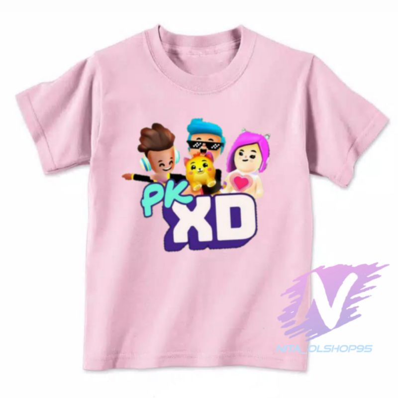 kaos PK xd game terpopuler baju kaos anak PK xd mobile