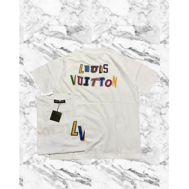 KAOS T SHIRT LOUIS VUITTON PAKAIAN PRIA WANITA MURAH BAJU UNISAX LOUIS VUITTON AUTHENTIC TEE