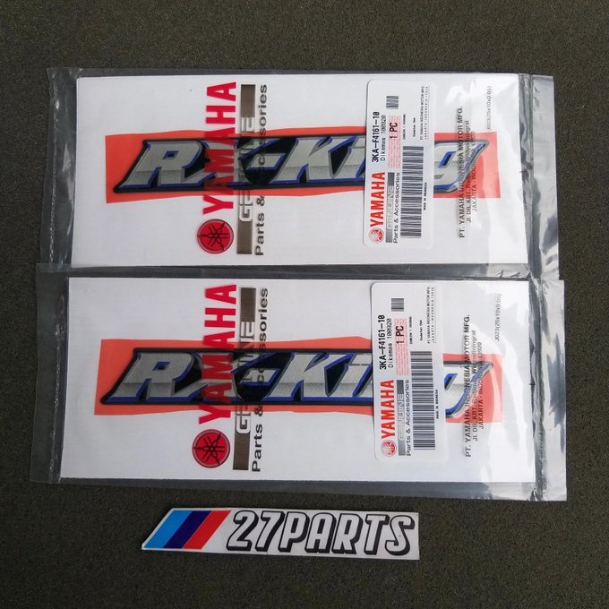 EMBLEM TANGKI RX KING HIJAU BOTOL 2002 - 2003 YAMAHA ORIGINAL