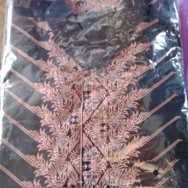 Batik Solo Set Sarkem Motif Modang Ireng Original / Sarung Batik / Kemeja Batik Lengan Panjang
