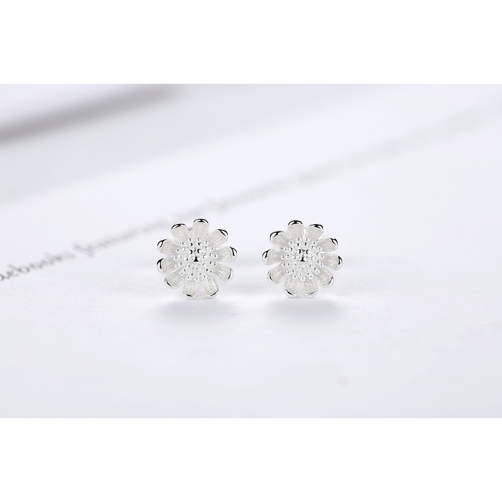 925 Perak Anting Anting Wanita Daisy Fashion Perhiasan/Subang Telinga anting perempuan