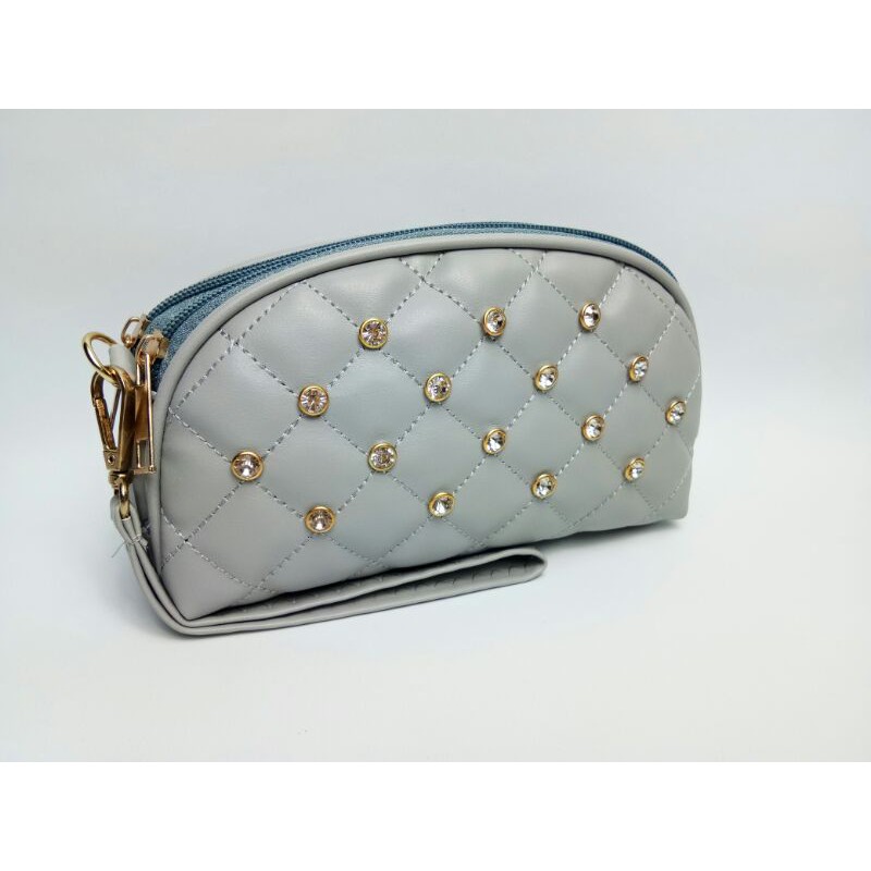 DOMPET MINI 2 RUANG DIAMOND GOLD