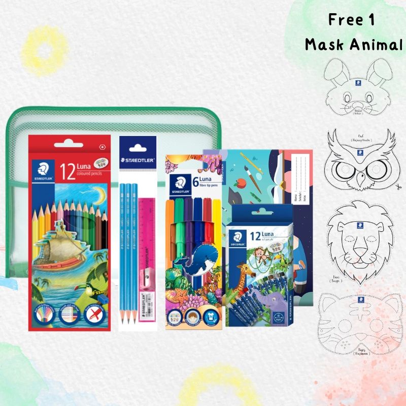

Staedtler paket mewarnai Anak free topeng mask animal 1