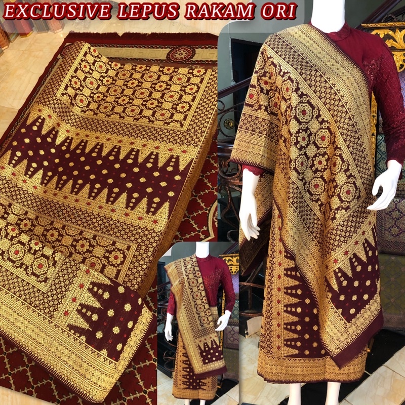 SPESIAL EXCLUSIVE  Songket Lepus Rakam Berlian ORI /Songket tenun palembang asli tenun tangan ilham 