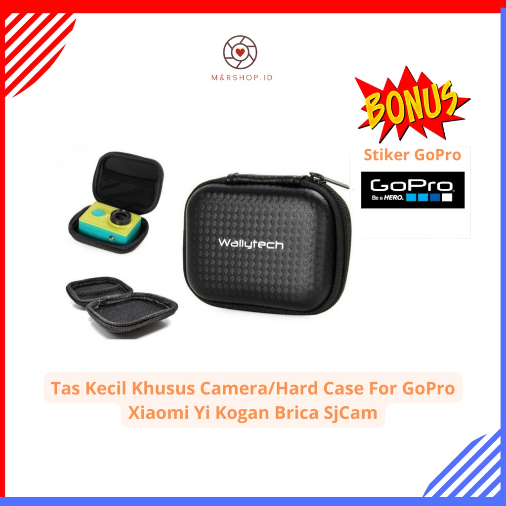 Tas Kecil Kamera Small Bag Action Camera Hardcase For Gopro Xiaomi Yi Kogan Brica Sjcam Bpro Yi Cam