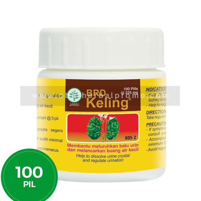 Monggo] Borobudur Herbal Keling 100 Pil Obat Batu Ginjal Sakit Pinggang Alami