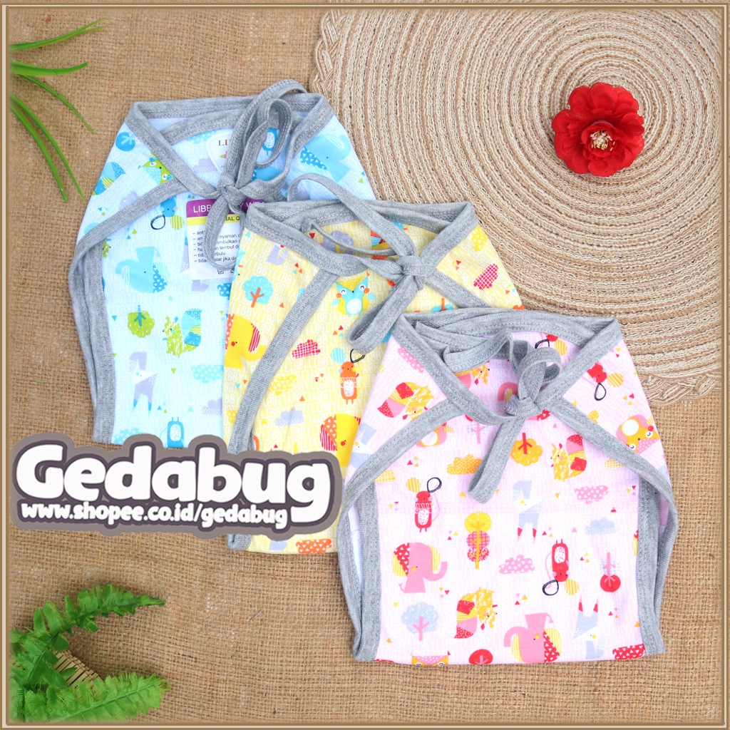 3pcs -  Popok Bayi Kain Ikat  Libby | Perlengkapan Bayi NewBorn Motif Terbaru GEDABUG