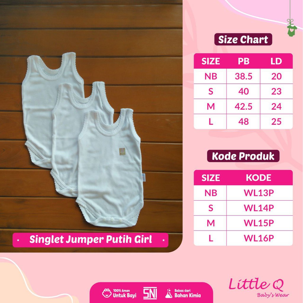 Little Q Singlet Jumper Bayi SNI - Singlet LittleQ