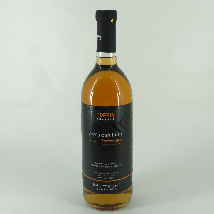 

Toffin Jamaican Rum Syrup - Sirup Rasa Rum Jamaica - 750 ml