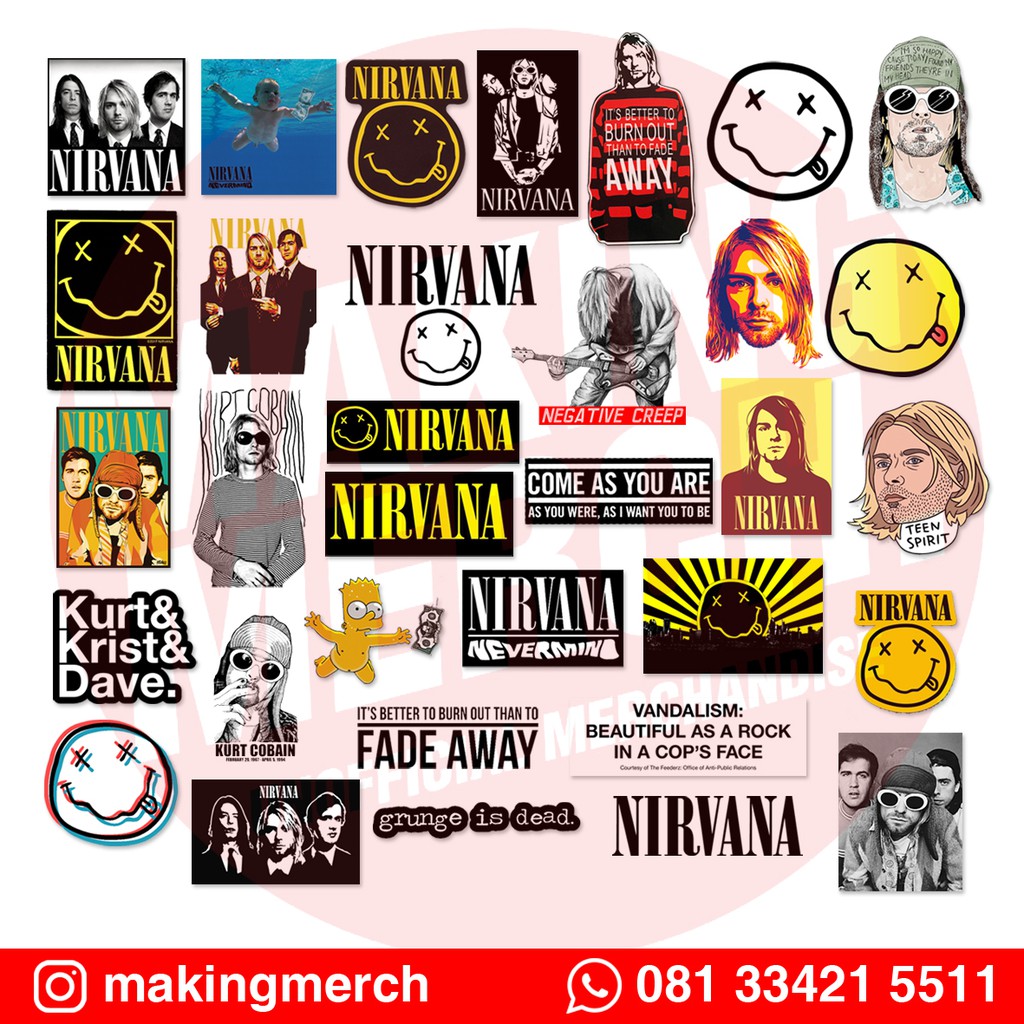 

Tumblr Sticker Nirvana Kurt Cobain (MINI STIKER)