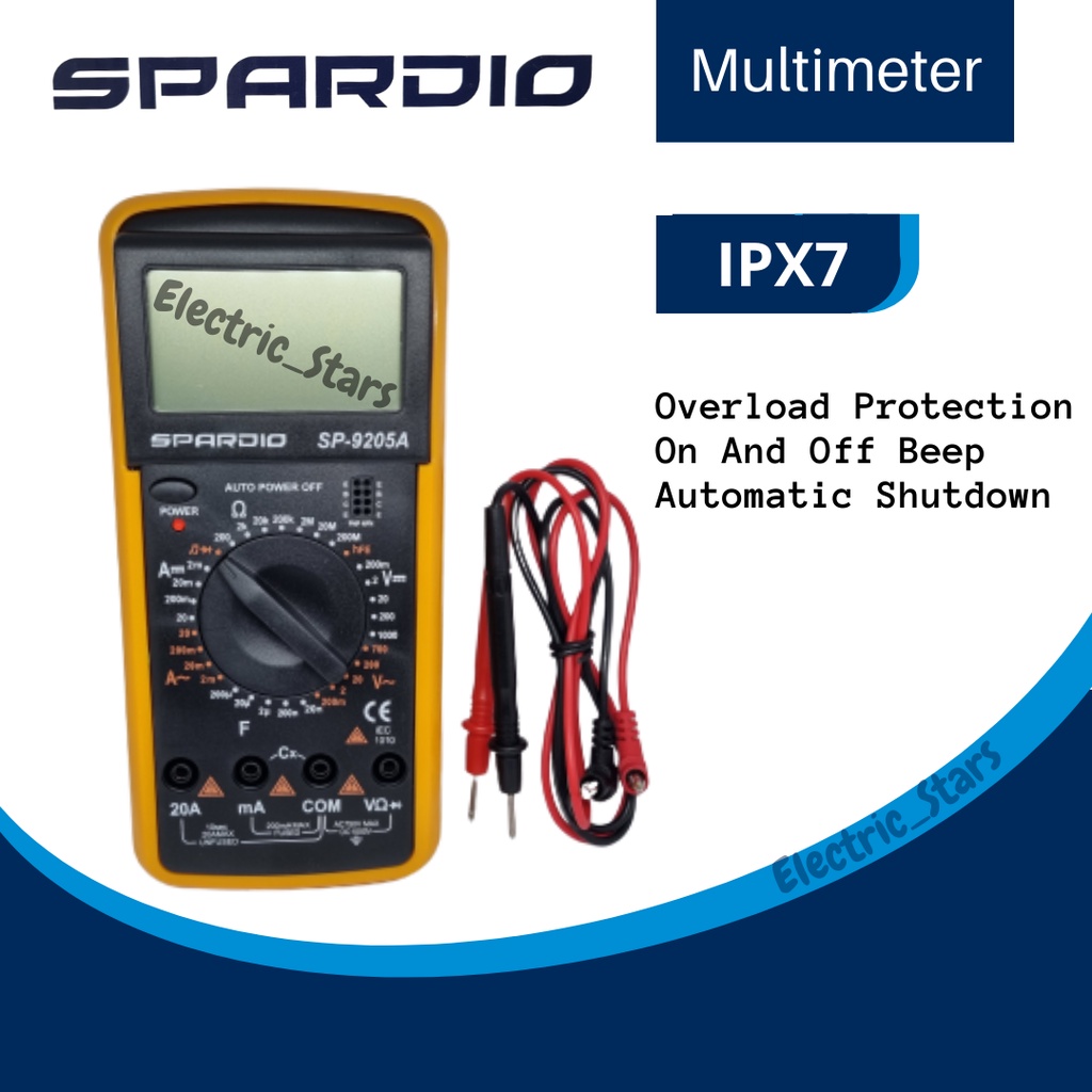 SPARDIO SP9205A Avo Avometer Multimeter Multitester Digital SP 9205A
